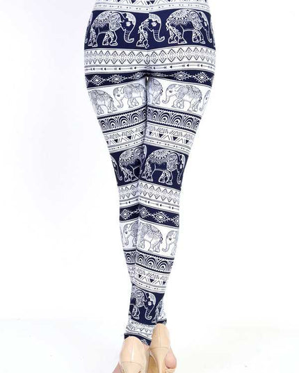 KIDS N159 KIDS ELEPHANT PRINT FULL LEGGINGS