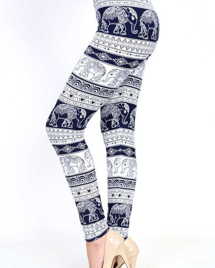 KIDS N159 KIDS ELEPHANT PRINT FULL LEGGINGS