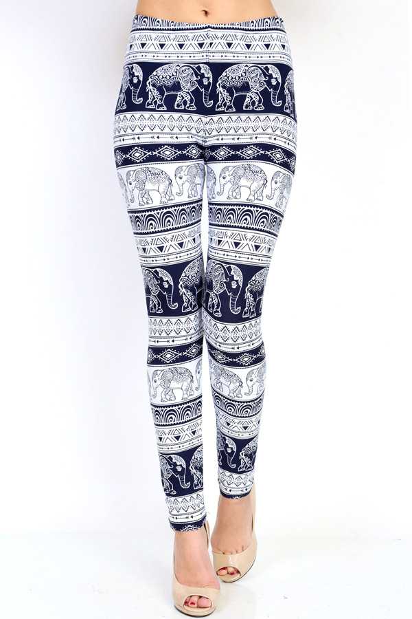 KIDS N159 KIDS ELEPHANT PRINT FULL LEGGINGS