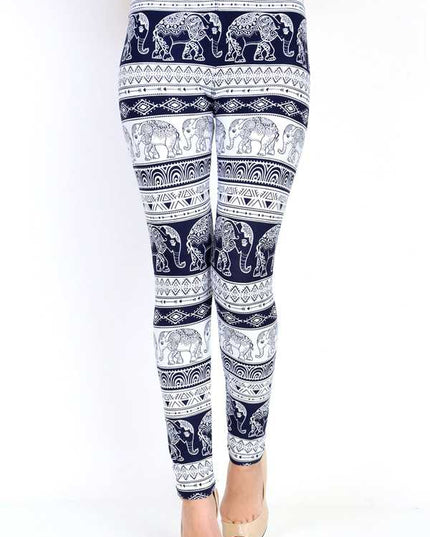 KIDS N159 KIDS ELEPHANT PRINT FULL LEGGINGS