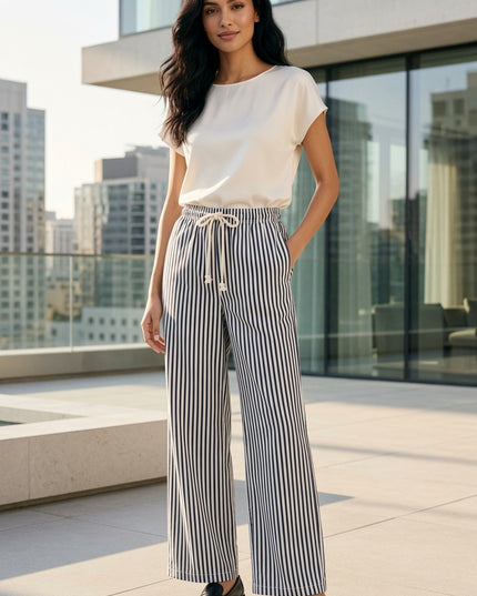 PC18 Striped Straight Leg Pants – Relaxed Everyday Fit