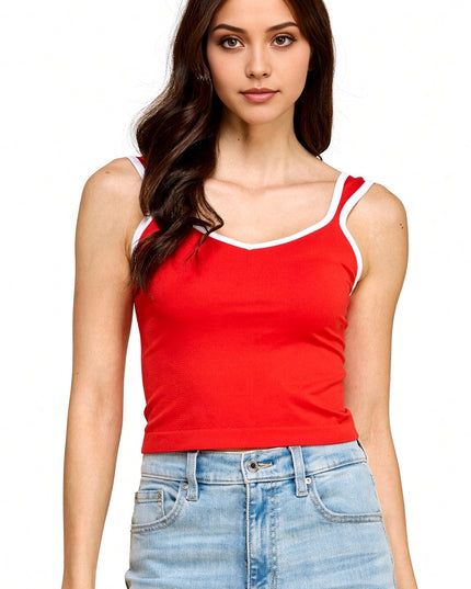 PT36 Sweetheart Crop Tank Top – Sculpt Fit Stretch Top