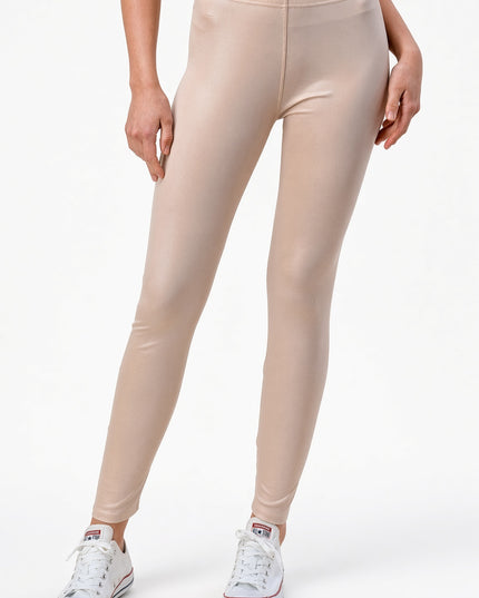 PU001 PU Faux Leather Leggings – High Waist Skinny Stretch Pants