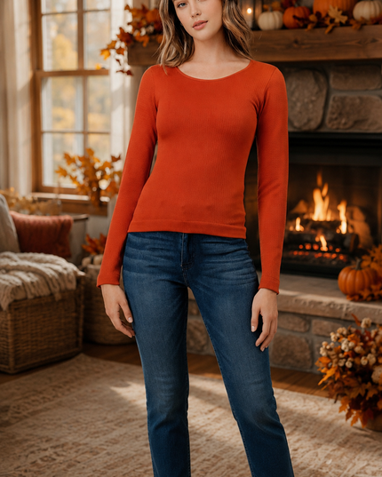 SHE01 Fleece Scoop Neck Top – Cozy Everyday Fit