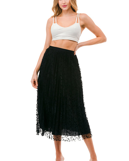 SK703-LE FLOCKING SKIRT