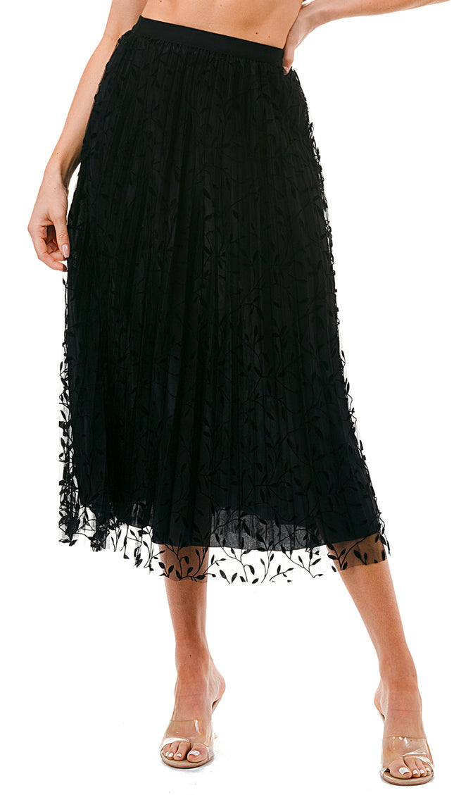 SK703-LE FLOCKING SKIRT