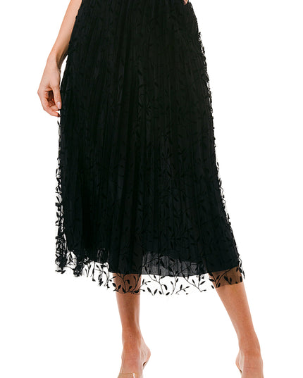 SK703-LE FLOCKING SKIRT
