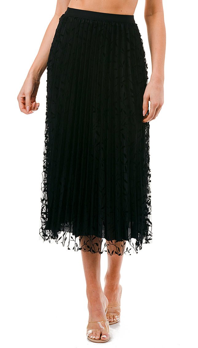SK703-LE FLOCKING SKIRT