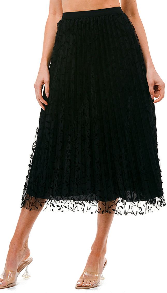 SK703-LE FLOCKING SKIRT