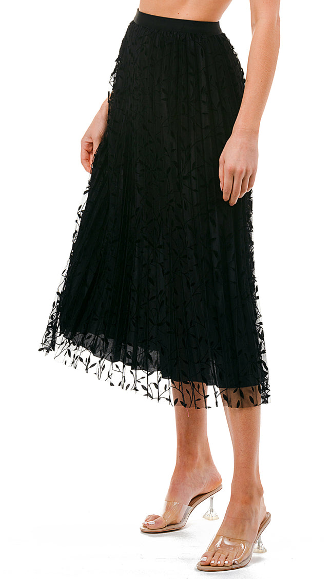 SK703-LE FLOCKING SKIRT