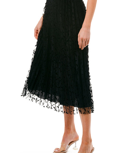 SK703-LE FLOCKING SKIRT
