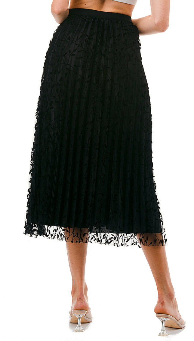 SK703-LE FLOCKING SKIRT