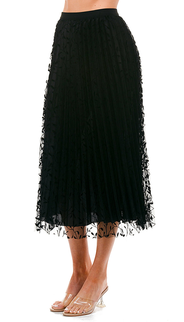 SK703-LE FLOCKING SKIRT