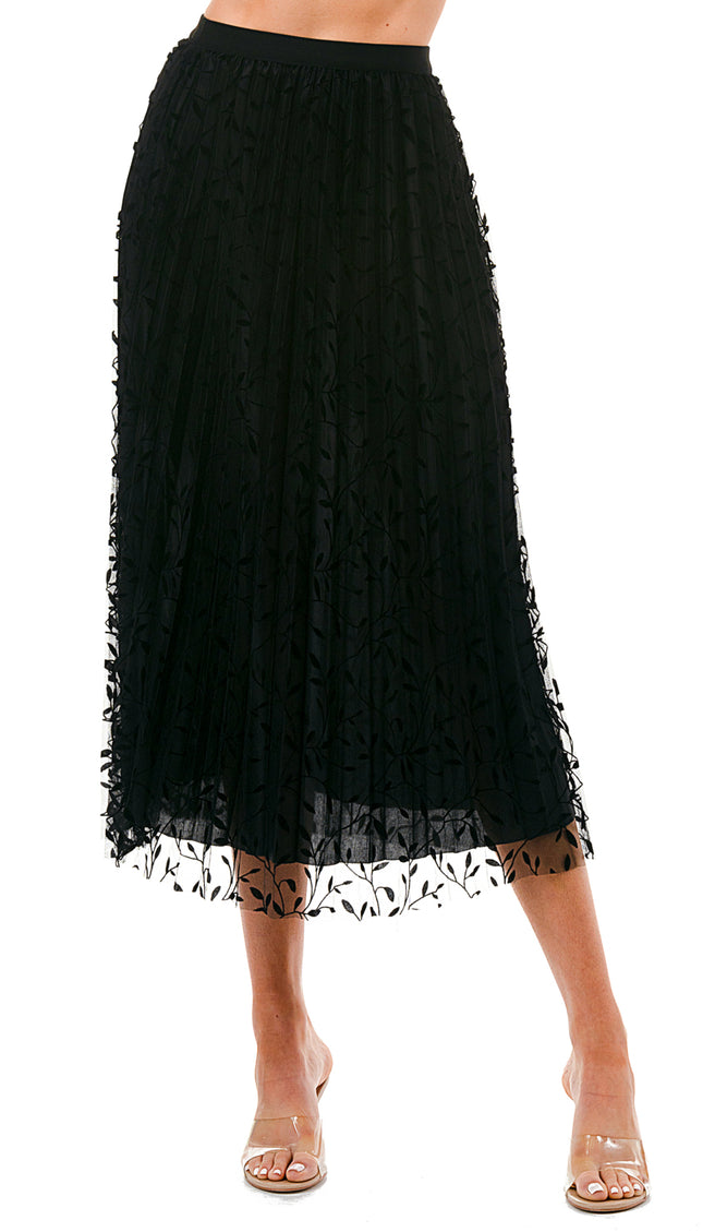 SK703-LE FLOCKING SKIRT
