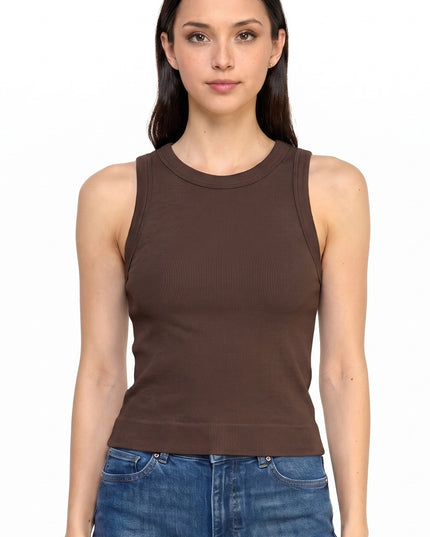 TO71L Solid Ribbed Tank Top – Everyday Essential Fit