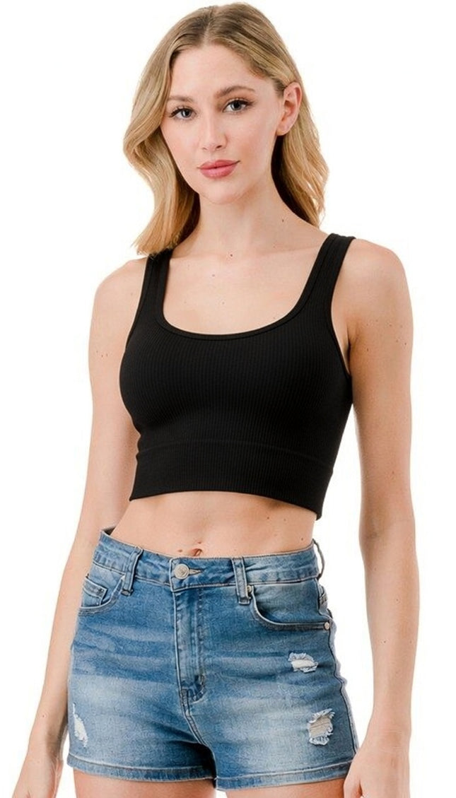 NT118MW Mineral Wash Crop Tank Top – Sculpt Fit Washed Top
