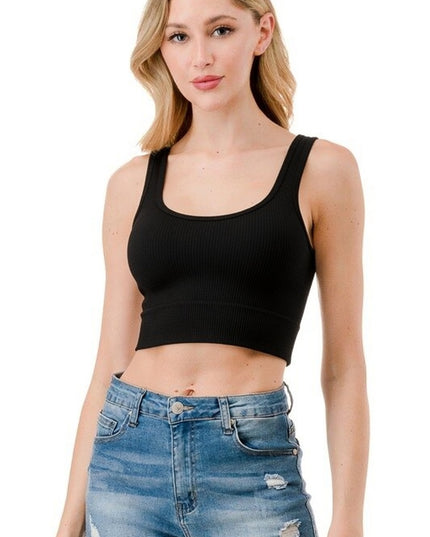 Mineral Wash Crop Tank Top – Sculpt Fit Washed Top