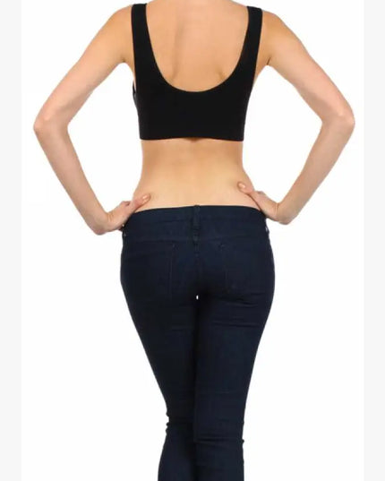 BRA03 SEAMLESS LACED CROP TANK TOP